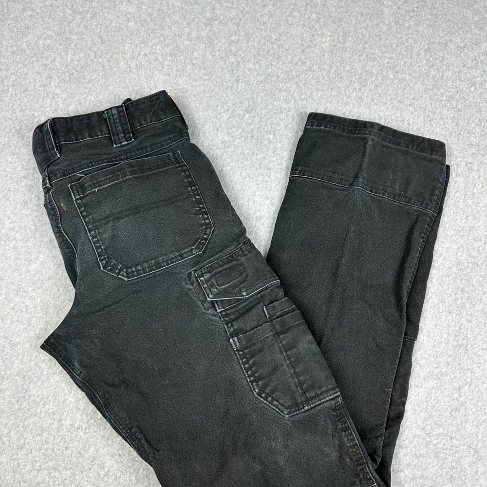 Noble Outfitters Hammer Drill Canvas Cargo Pants Mens 30x34 Black FullFlexx HD
